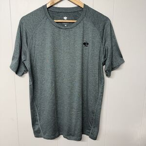 Rabbit EZ Tee Running Performance Green Short Sleeve T Shirt Men L EUC